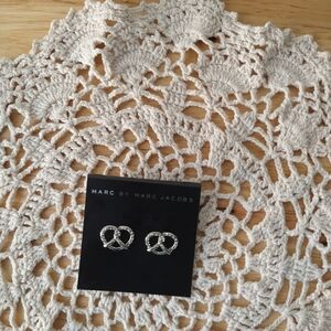 Marc by Marc Jacobs Silver Knot Earrings